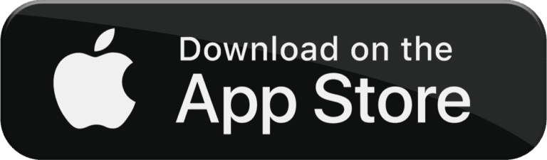 Apple App Store Download Button, black background with white logo and text, for mobile app download.