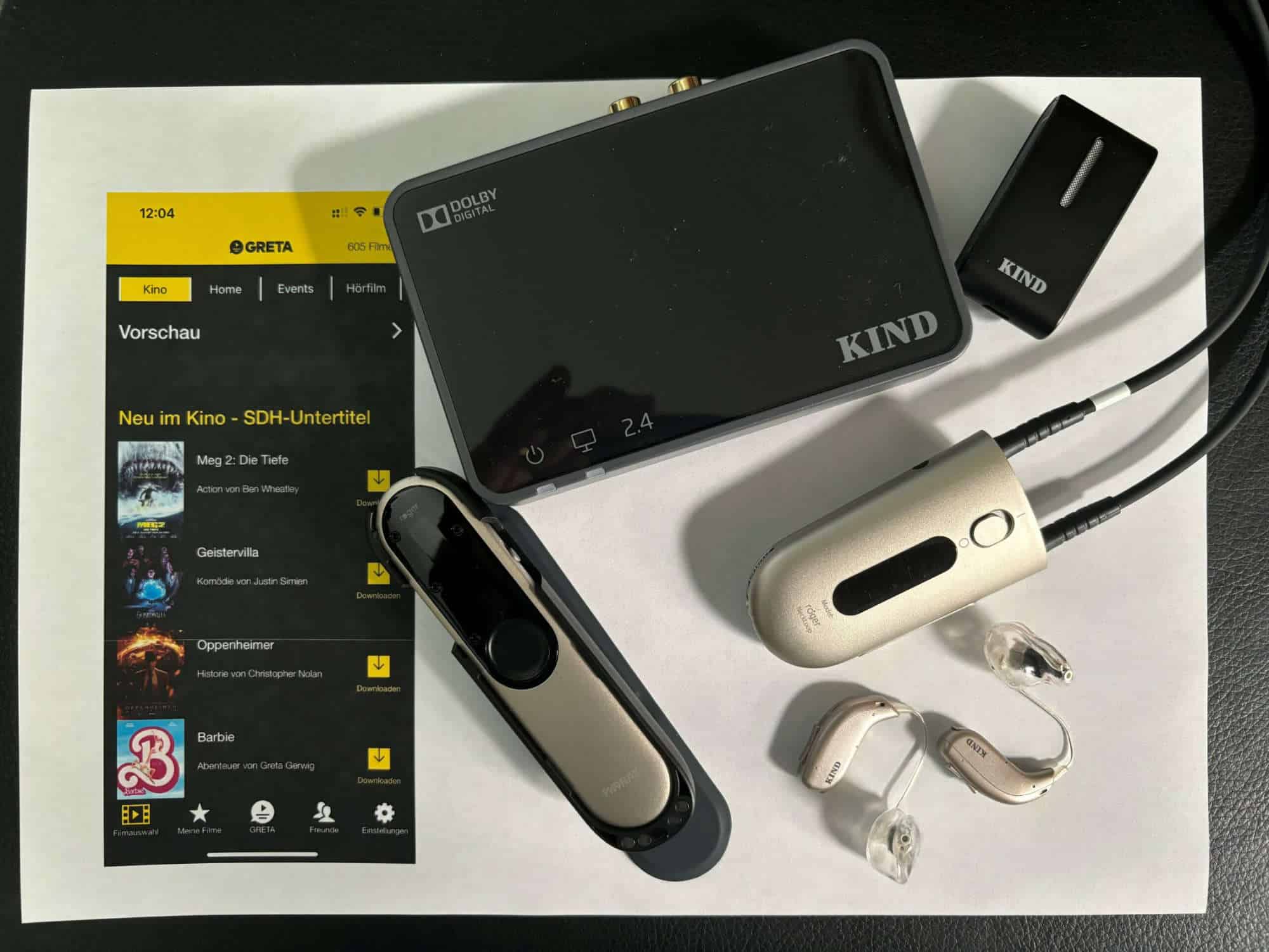 Hörgeräte, Smartphone, und Zubehör für barrierefreie Kommunikation in Kirche und Diakonie.