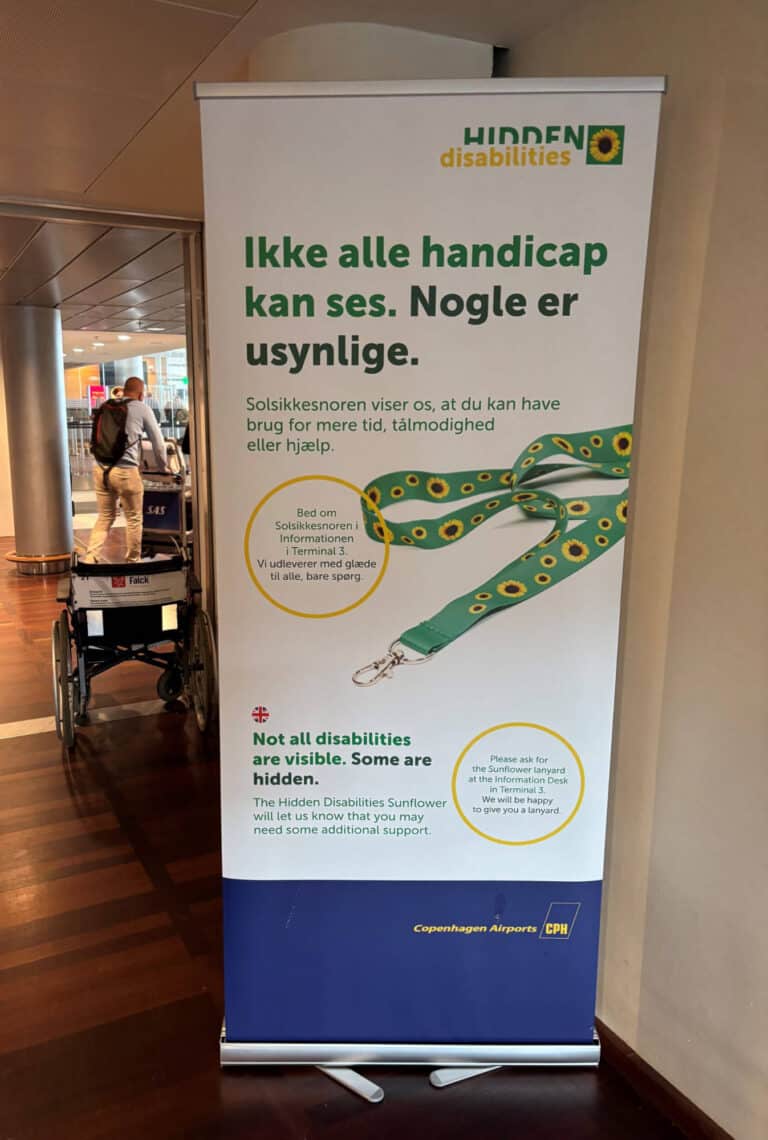 Rollstuhlfahrer und Menschen mit Hörbehinderung bei einer Informationsveranstaltung.